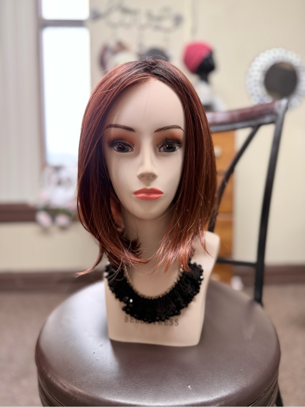 Belle Tress “Lady Latte” Full Mono top heat ok synthetic wig
